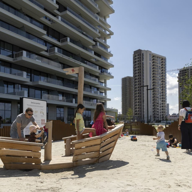 Children's playground at Belgrade Waterfront