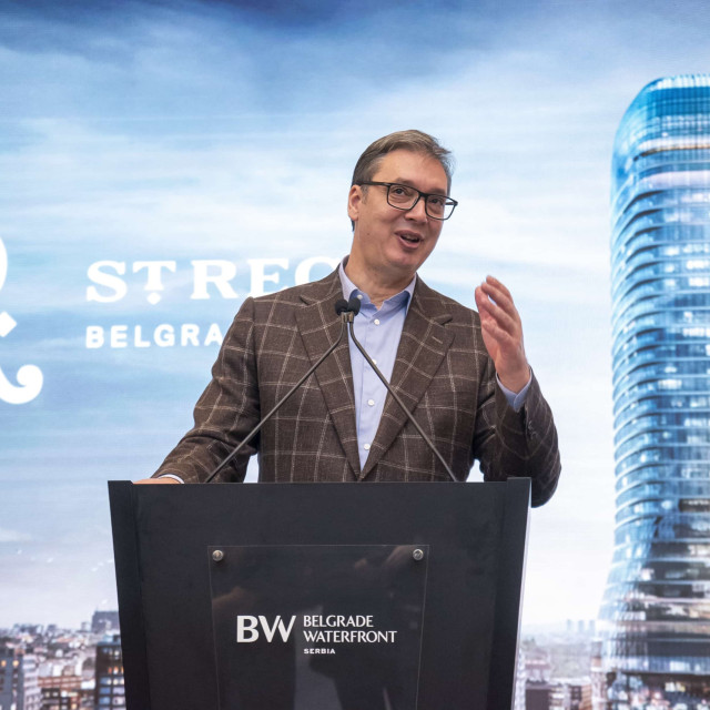 Speech by the President of Serbia, Aleksandar Vučić, at the official ceremony marking the completion of The St. Regis Belgrade hotel.