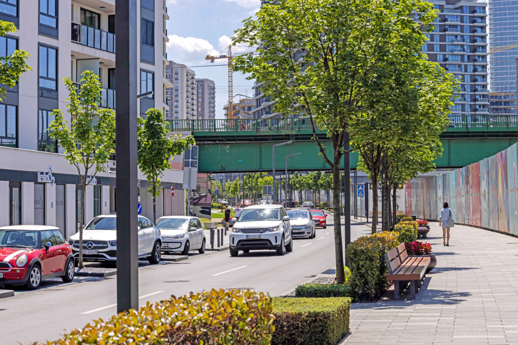 Main streets at Belgrade Waterfront